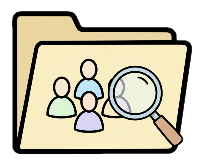 doodle fichier clients avec arrière plan supprimé